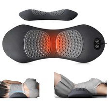 3 In 1 Electric Lumbar Support Pillow Smooth Spine Triple Fusion Back Massager