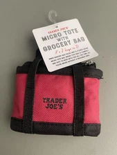 Trader Joe's Micro Tote with Grocery Bag - New With Tag