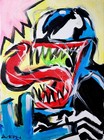 Original Abstract Painting Canvas Neo Expressionist Fine Art Decor 12x16 — photo 3