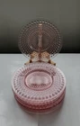 Hocking Hobnail Pink Depression Glass 6" Dessert Plates All Mint
