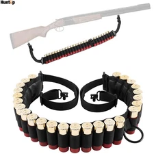 25 Round Tactical Gun Rifle Sling Ammo Holder Bandolier for 12 20GA Gauge Shell