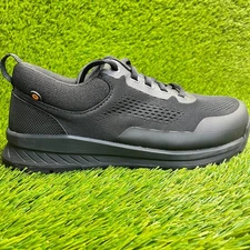 Bogs Sandstone Knit Low Womens Size 8.5 Black Composite Toe Safety Work Shoes