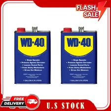 2 Pack WD-40 Multi-Use Product Lubricant Bulk, 1 gallon