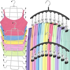 2 Pack Tank Top Hanger and 2 Pack Leggings Organizers Space Saving Sport Bras...