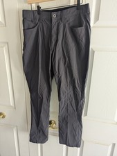 Eddie Bauer Men's Hiking Pants Size 36x30 Gray Stretch Water Repellent Comfort