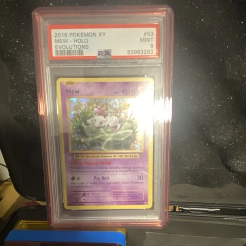 Pokémon TCG Mew Evolutions 53/108 Holo Rare PSA 9 English Card Age Level 6+