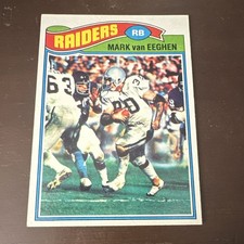 Topps 1977 Mark van Eeghen #354 Oakland Raiders NFL Football Card