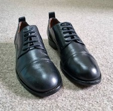 Valentino Garavani Women Shoes Black Leather Oxford Made in Italy Size 7.5 Us