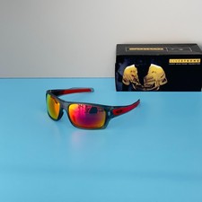 Oakley Turbine Rotor Oo9263 Gray Smoke Red Frame Prizm Ruby Sunglasses