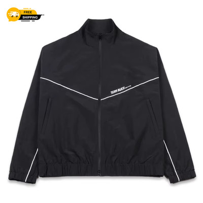 Jinx Team Black Windbreaker Jacke Unisex Y2K Streetwear Sport Mantel Activewear