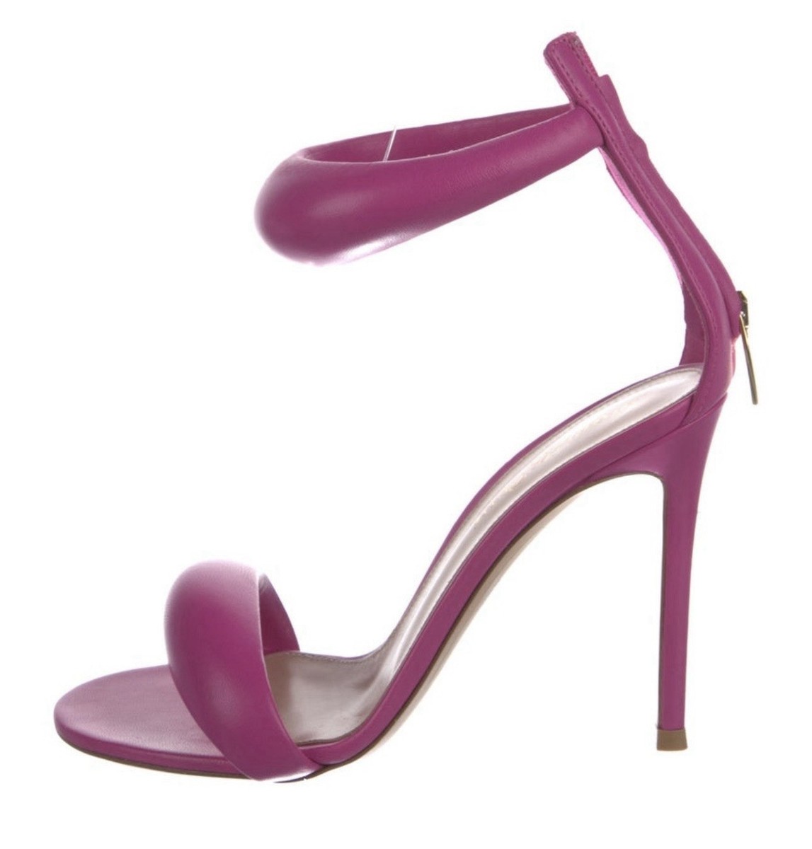 $950 New GIANVITO ROSSI Pink BIJOUX 36.5 Ankle Strap Shoes Heels