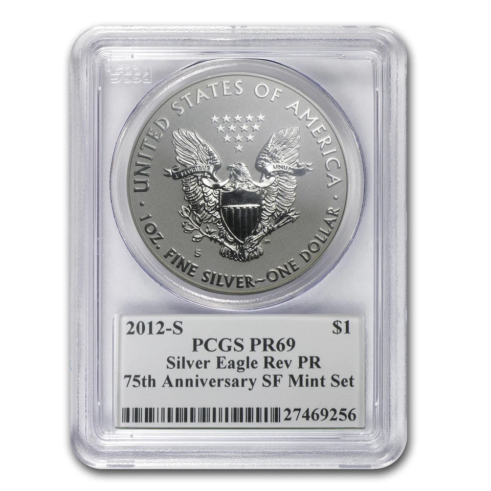 2012-S Reverse Proof Silver Eagle PR-69 PCGS (John Mercanti) - Image 4 of 4