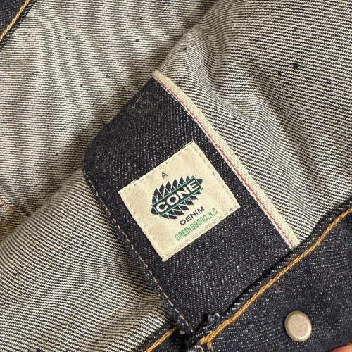 Brave Star Selvage Jacket Mens Large Blue Denim Ironside Selvedge USA Workwear image 8