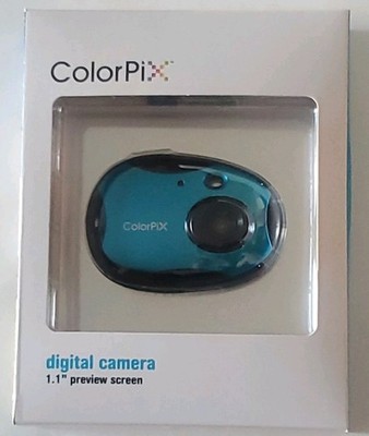 NEW Color Pix Digital Camera Blue/green Color 1.1  Preview Screen LW-dc327n