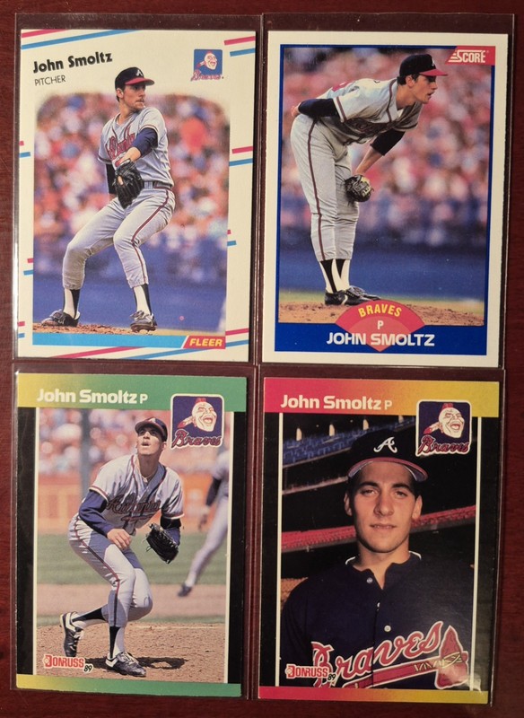 John Smoltz RC Lot 1988 Fleer Update U-74 1989 Score Donruss Baseballs Best HOF