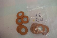 12 Saxophone Pads 42 MM - NEW - MADE IN USA BY ALLIED - FLAT METAL RESONATORS