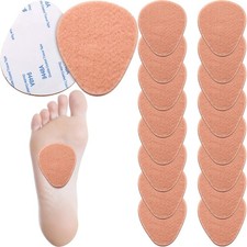 20 Pieces Metatarsal Felt Pads Foot Insert Pads Ball of Cushion for Pain Relief