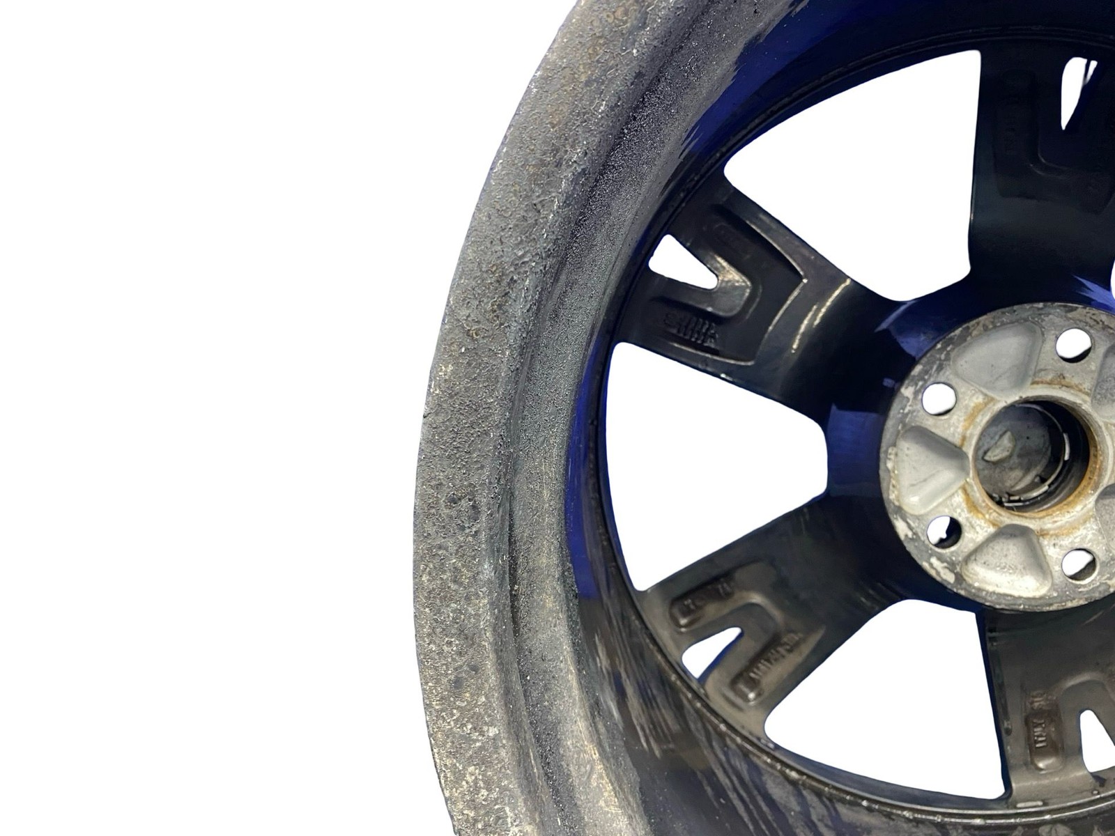 04-14 LAMBORGHINI Gallardo Spyder 19X11 Front 5 Spoke Callisto Wheel Rim Black