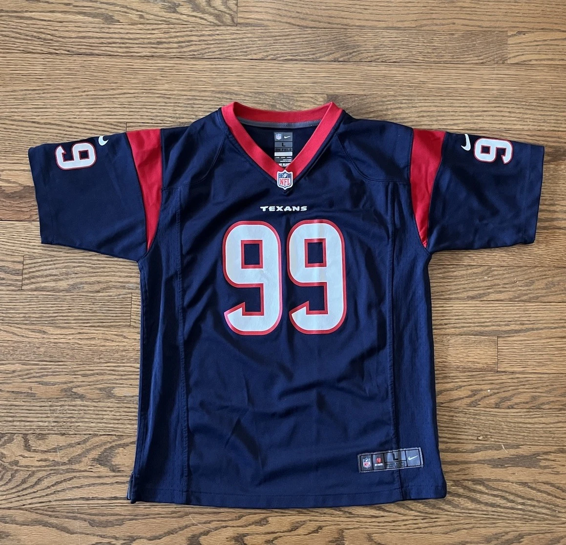 NFL ヒューストンテキサンズ　JJワット　ジャージ NFL ヒューストンテキサンズ JJWATT ホームジャージ 新品未使用 公式