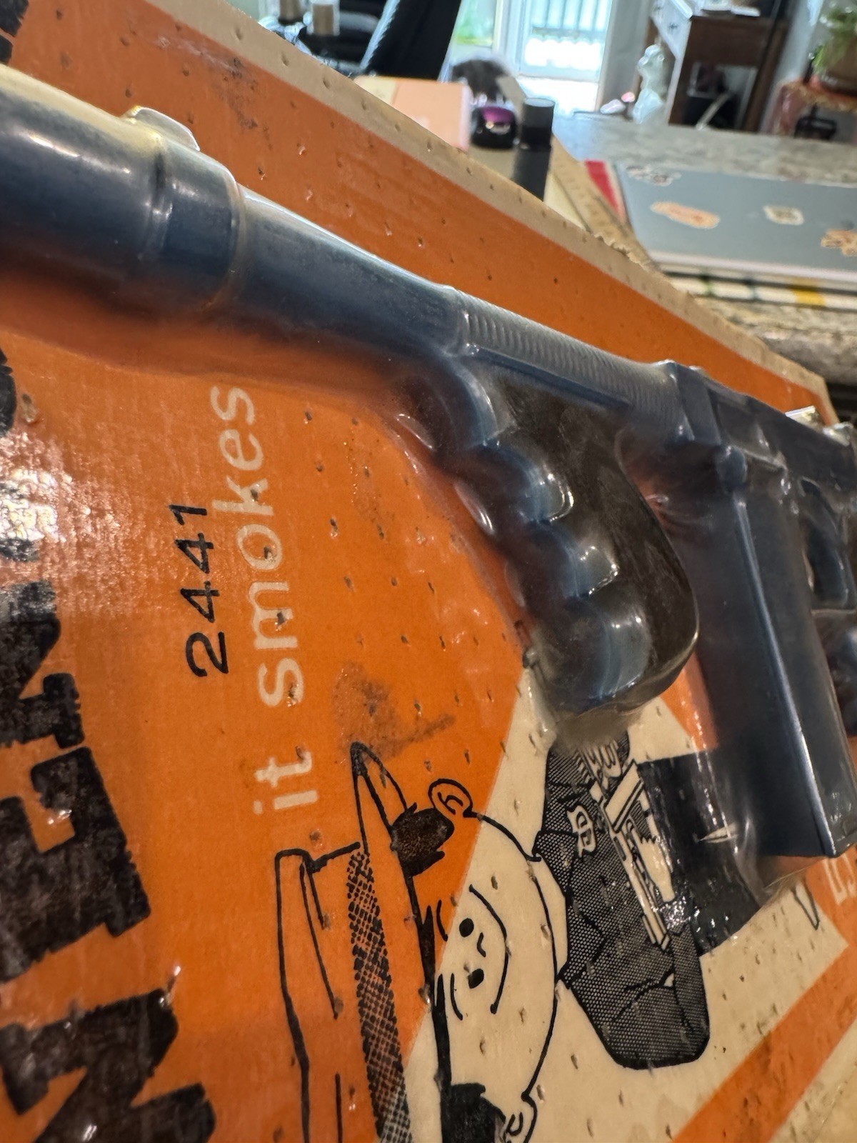 Hubley Li’l Law Enforcer Tiny Tommy 2441 Tommy Gun – Sealed 1950s