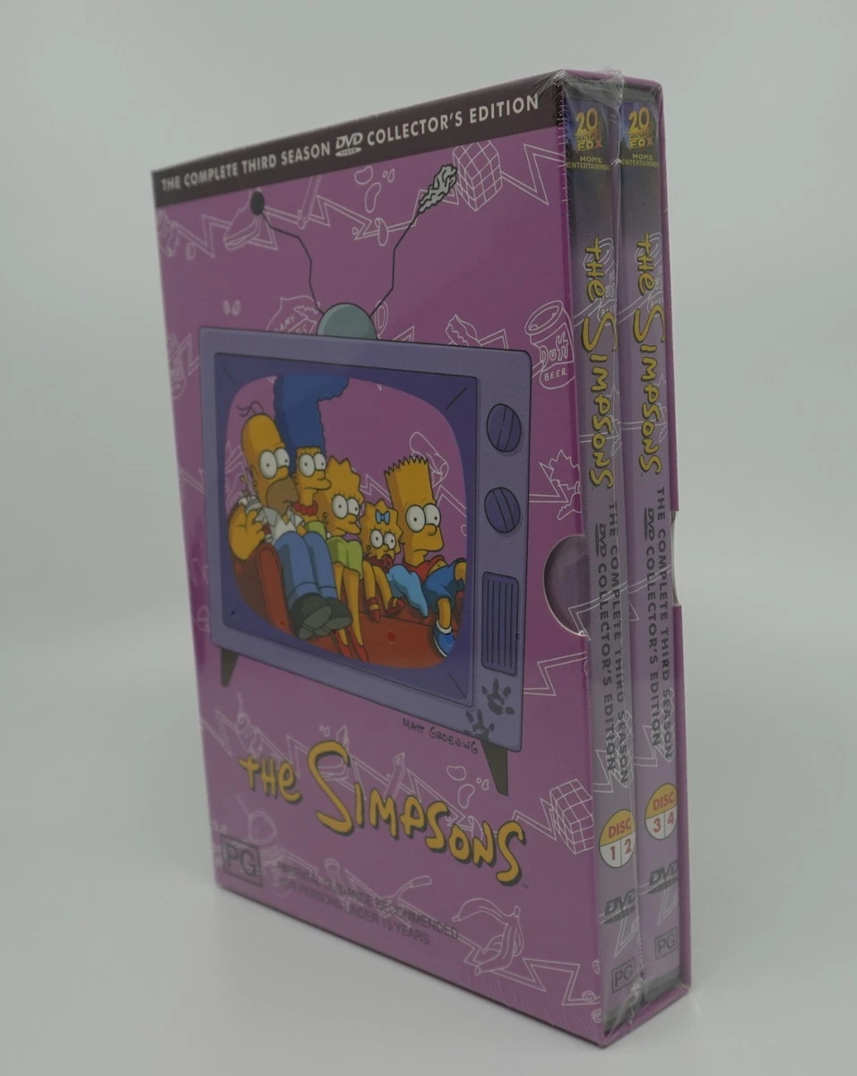 The Simpsons- The Complete 3rd Season DVD Collectors Edition (Sealed)
