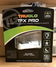 NEW Truglo Tfx Pro Night Sight For Sig Sauer P365 Pistol Green Fiber TG13SG4PC