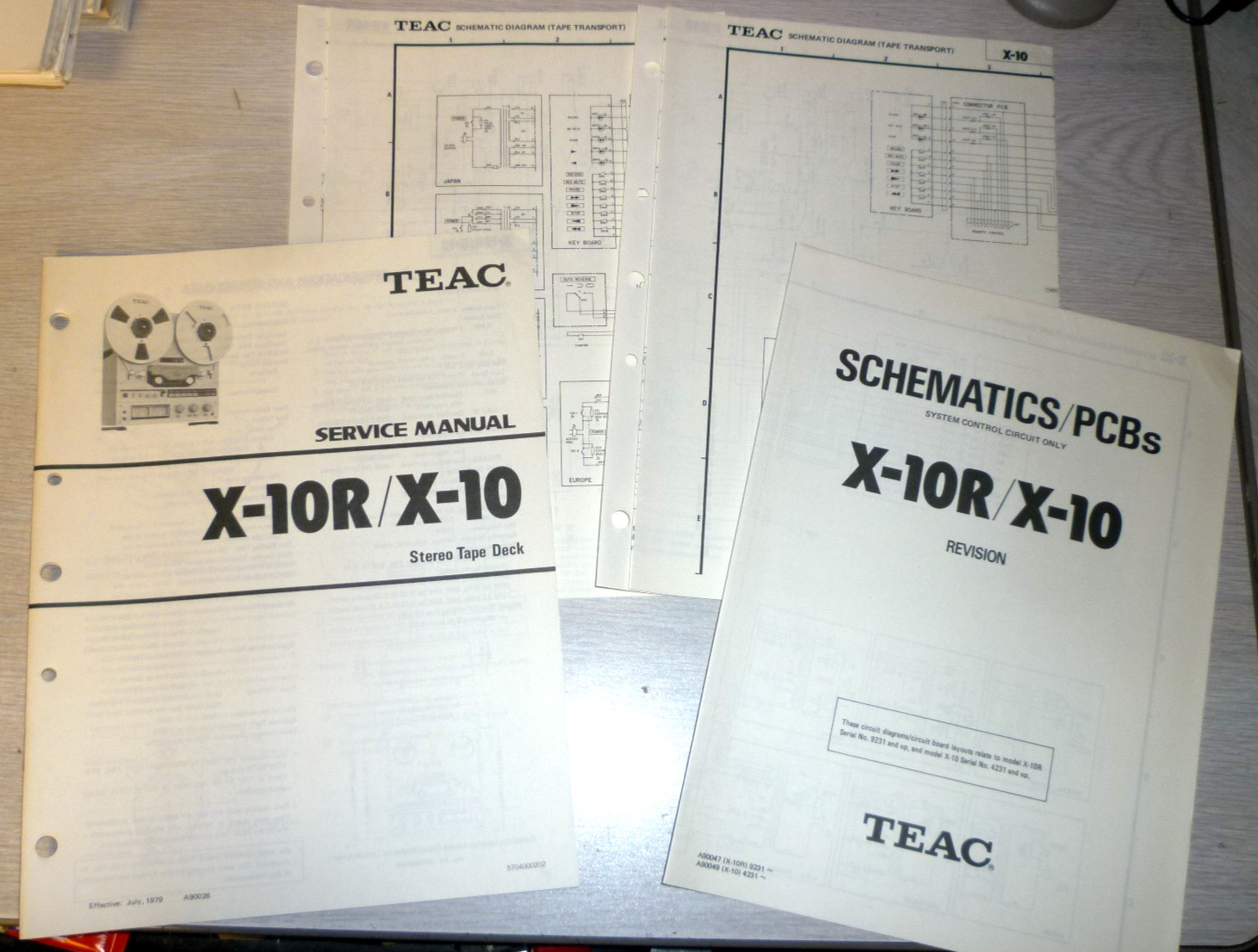 ORIGINAL Teac X-10 / 10R - 56 PAGE Service Manual W/ Schematics - NOT A COPY