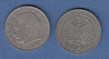 Federal Republic coin 2 Mark Max Planck 1958 F