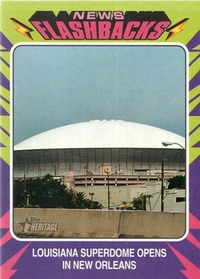 2024 Topps Heritage News Flashbacks #NF11 Superdome Opens - BB
