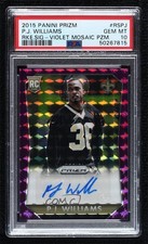 2015 Prizm Rookie Signatures Violet Mosaic 12/50 PJ Williams PSA 10 Auto g6p