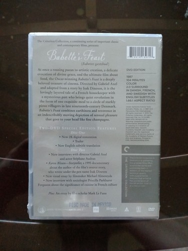 Babette's Feast (DVD, 1987, The Criterion Collection) Brand NEW - Gabriel Axel - Picture 2 of 2