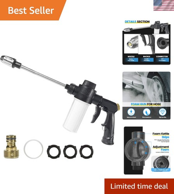 #ad High Pressure Foam Gun for Garden Hose Car Wash Soap Sprayer with 3.5oz 100cc P $19.99