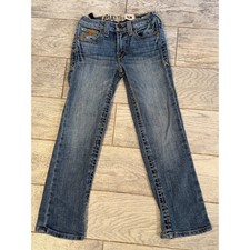 Ariat B5 Cutler Jeans Boys 8 Slim Dakota Wash Straight Leg Denim Jean SL230305