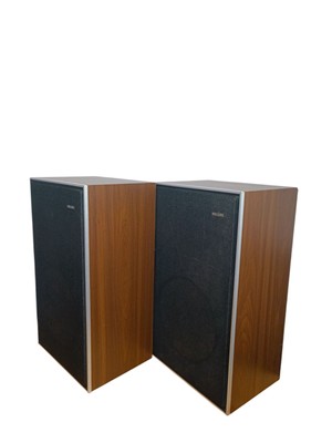 2xPhilips 22AH903 Lautsprecher Boxen Speaker System 2 Pin Din Made In Belgien 