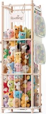 Large Stuffed Animal Storage  Organizer, 54 Inch Tall Wooden Cute Zoo Toy Holde