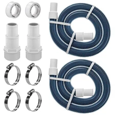 1.5" 6ft Pool Filter Pump Hose Kit for Above Ground Swimming Pools Vacuum Ski...
