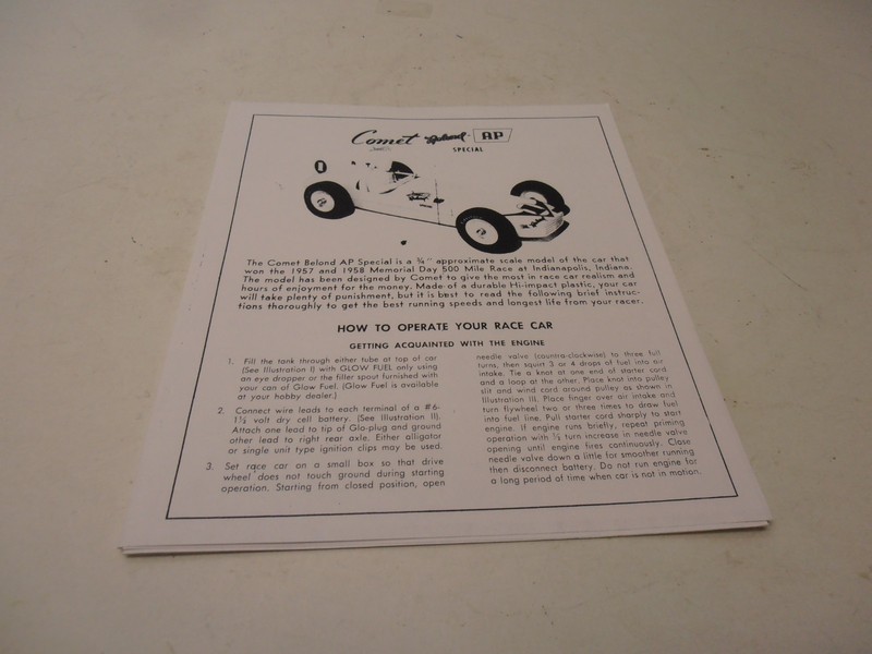 Comet Belong  Manual