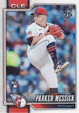 2026 Topps #67 Parker Messick RC - Cleveland Guardians