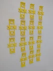 Vintage Mattel Hot Wheels Sizzlers Fat Track Joiner Connector Yellow Lot of 14