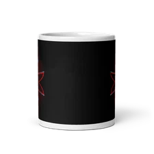 Festive Lights and Ribbons Ceramic Mug - 11 oz