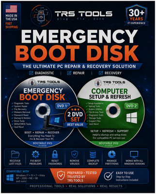 Emergency PC Boot DVD   Diagnostics, Startup Help & Maintenance Toolkit CD DVD