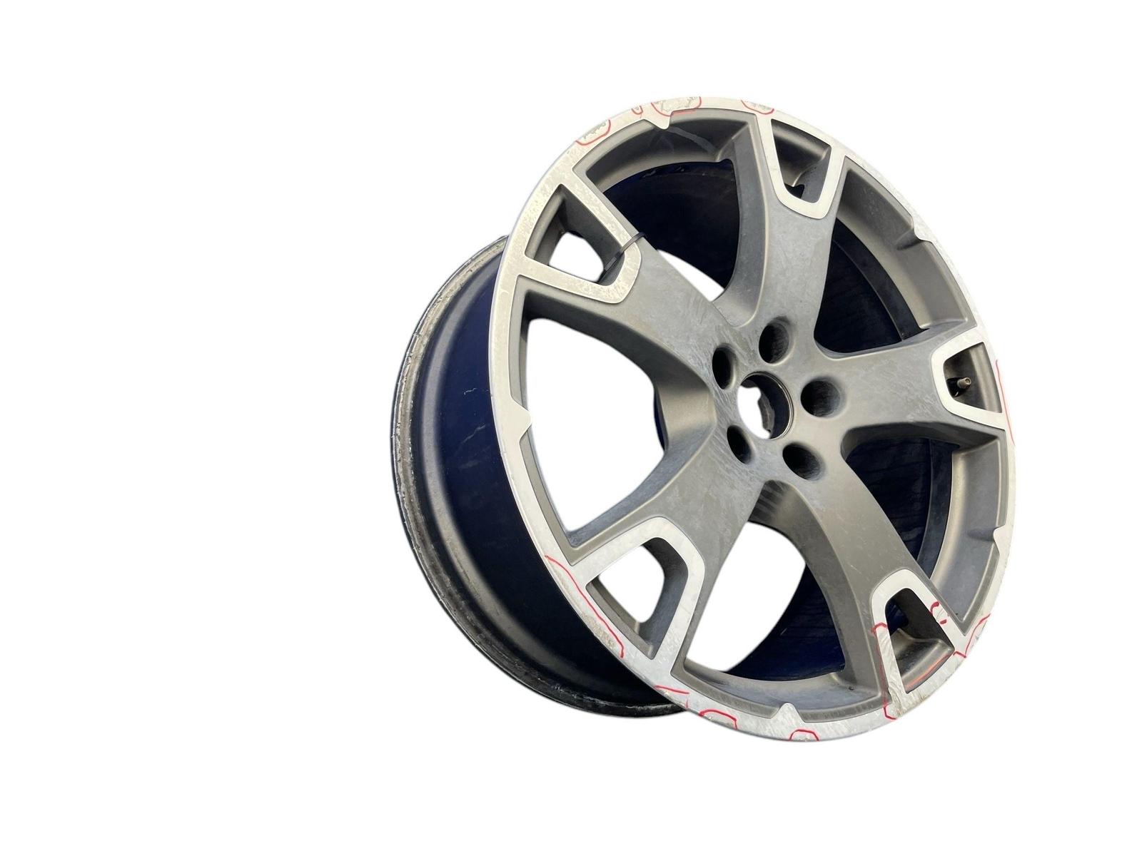 2017-2020 MASERATI LEVANTE 20X9 FIVE SPOKE WHEEL RIM GRAY & SILVER *CURB RASH*