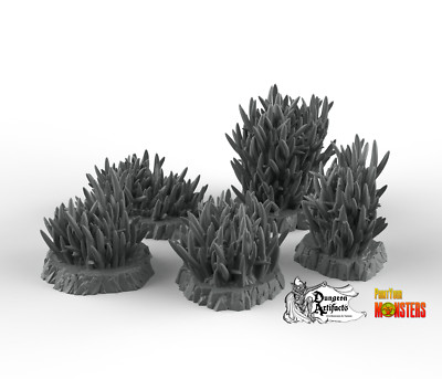 Prickly Tall Grass - Fantastic Plants and Rocks Vol. 2 - Print Your Monsters - W