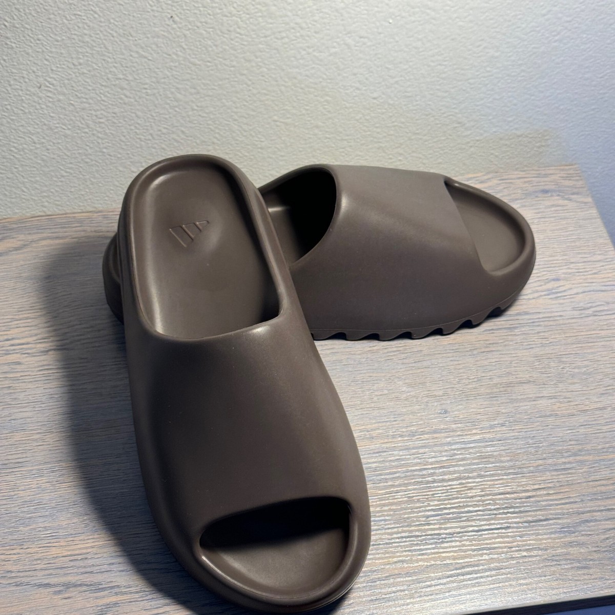 YEEZY SLIDE SIZE 8 BRAND NEW IN BOX DARK BROWN SOOT SANDAL BY ADIDAS Brand New Yeezy Slides Available In-Store and Online Now  main image 2