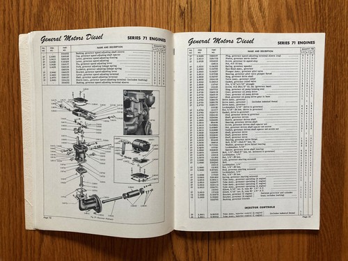 Original GM Owners Parts Book for Diesel Series 71 Industrial Models Manual VGC - Bild 10 von 12