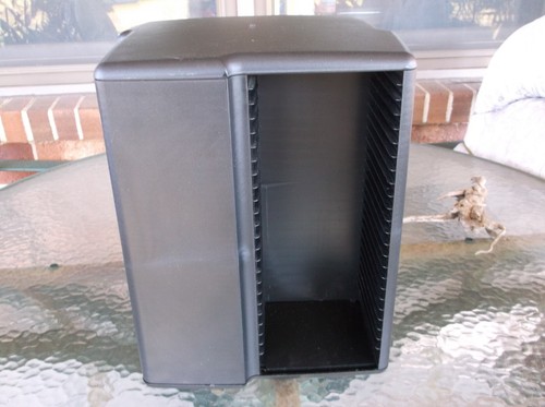 LASERLINE 100 CD Spinning Carousel Holder Plastic Storage Rack Tower Case Rotate - Picture 4 of 7