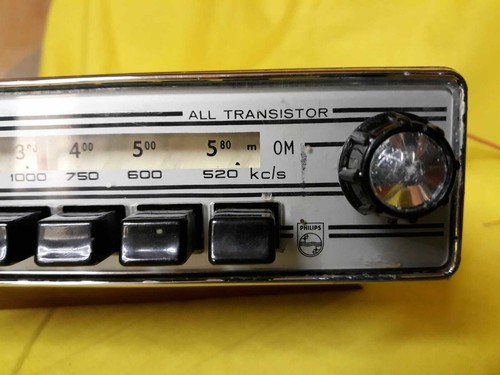 Rara PHILIPS N5X47T Autoradio AM Vintage AUTO d'epoca FIAT ALFA LANCIA Funziona - Foto 4 di 9