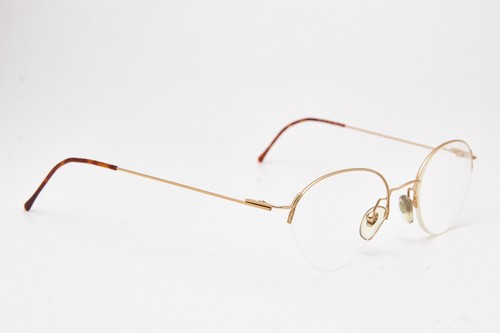 1990s oval gold vintage eyeglasses RODENSTOCK R2430 A 50 metal frame round - Picture 4 of 6