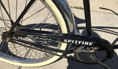 Vintage 1979 SCHWINN SPITFIRE Bicycle Bike Black +Owner's Manual