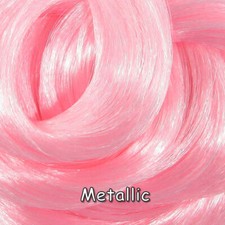 Nylon Doll Hair - Metallic Pink Glitz for Rerooting Custom Dolls, Doll Rehair